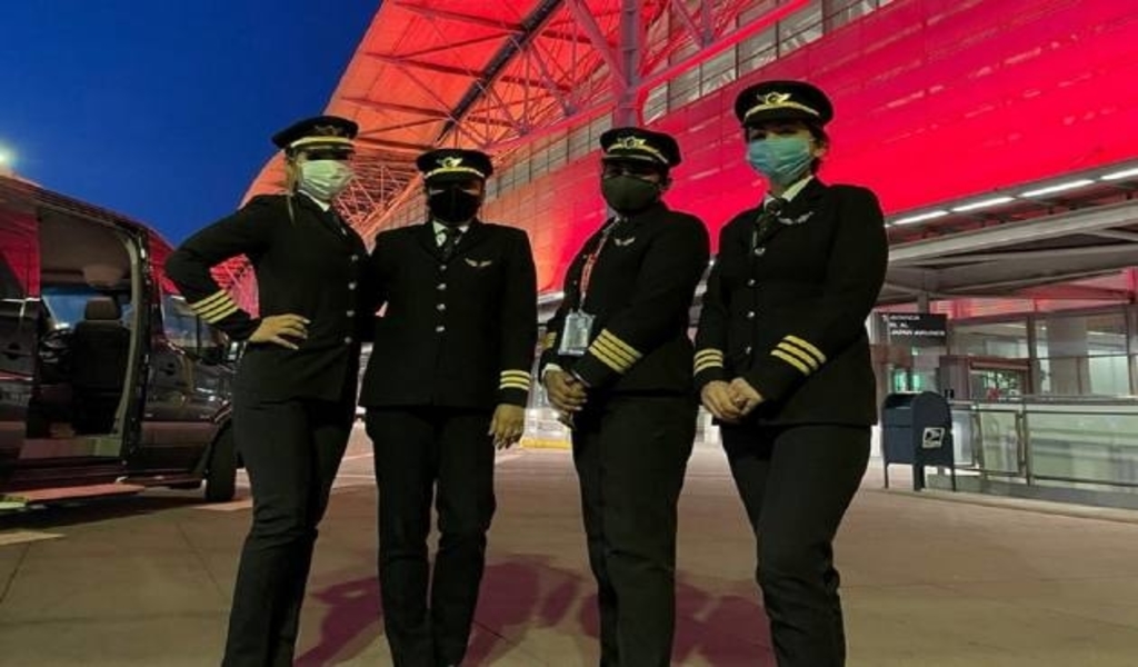 The All Women Crew which created the record